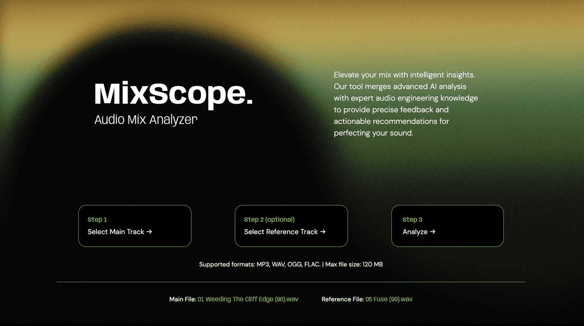 MixScope Frontend Interface