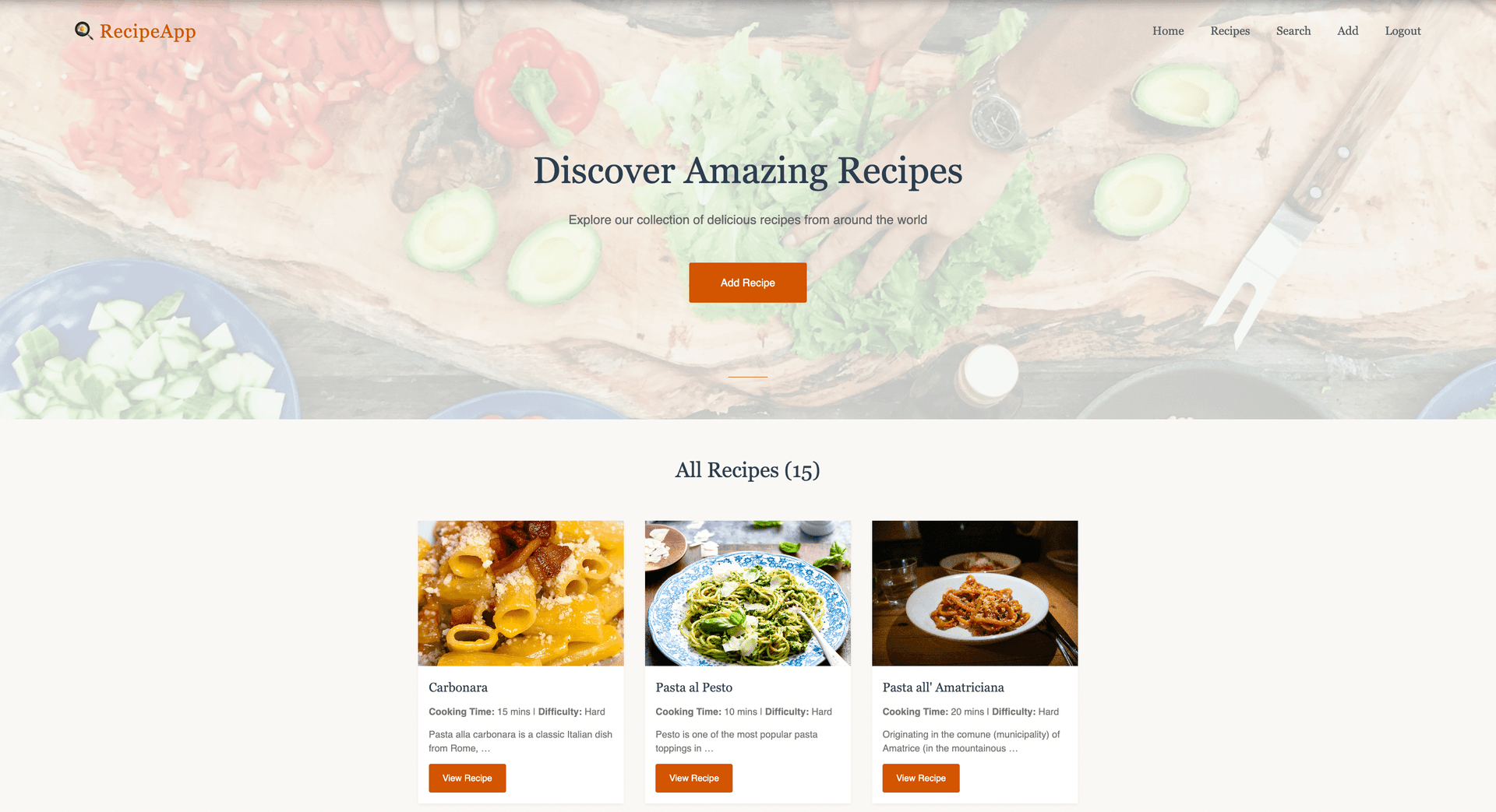 Recipe Discovery App